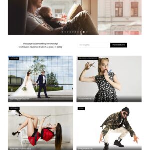 photography website template